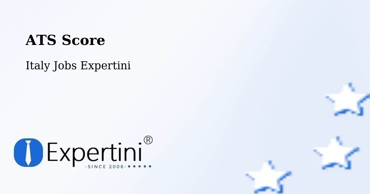 Resume ATS Score & Job Description Match Tool – Modugno - Italy Jobs Expertini