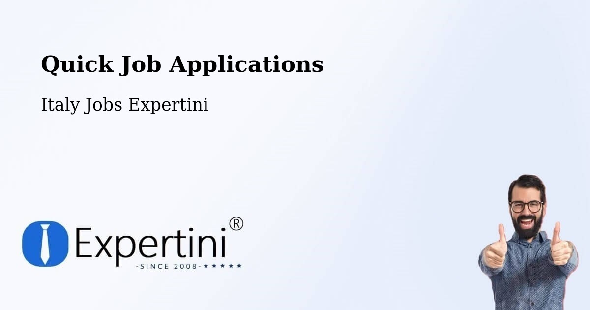 Quick Job Applications - Italy Jobs Expertini