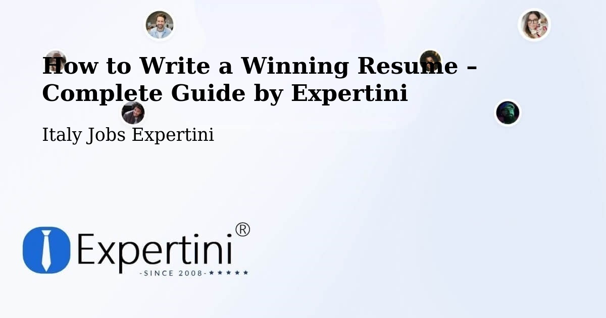 Resume Writing Guide for Job Seekers – Modugno - Modugno, Italy Jobs Expertini